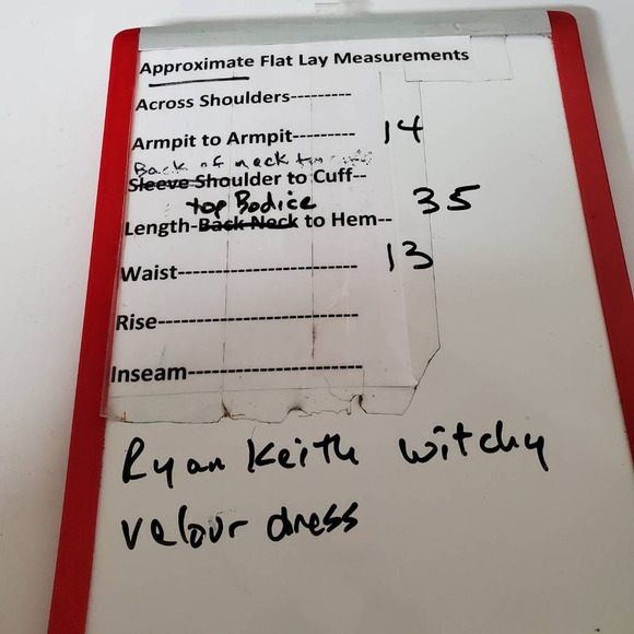 Vintage Ryan Keith Halloween Corset Lace Up Dress S/M Black Velour Halter Neck - Picture 5 of 12